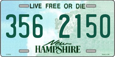 NH license plate 3562150