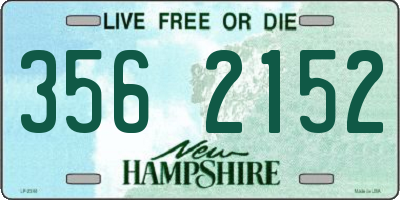 NH license plate 3562152