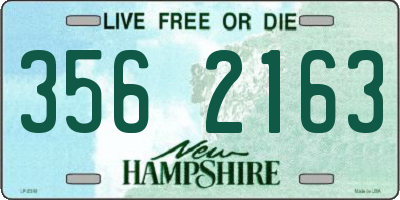 NH license plate 3562163