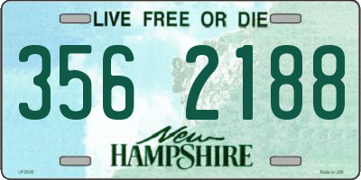 NH license plate 3562188