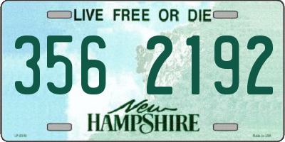 NH license plate 3562192