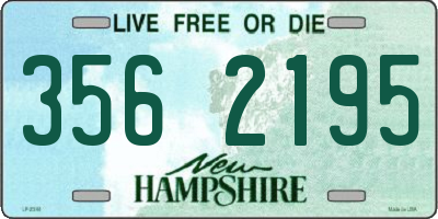 NH license plate 3562195
