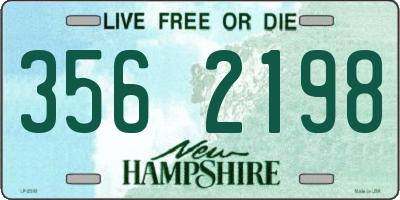 NH license plate 3562198