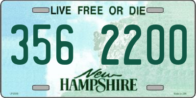 NH license plate 3562200