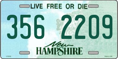 NH license plate 3562209
