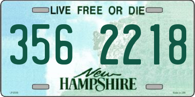 NH license plate 3562218