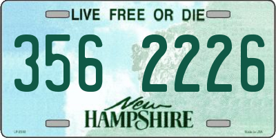 NH license plate 3562226