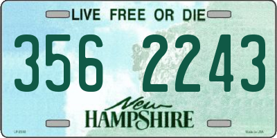 NH license plate 3562243