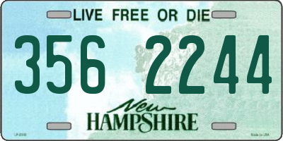NH license plate 3562244