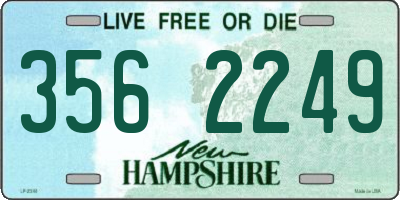 NH license plate 3562249