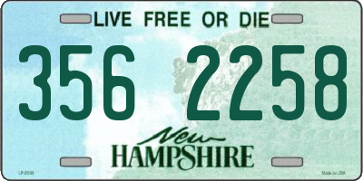 NH license plate 3562258