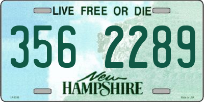 NH license plate 3562289