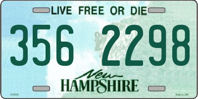 NH license plate 3562298