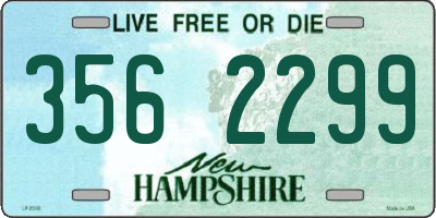 NH license plate 3562299