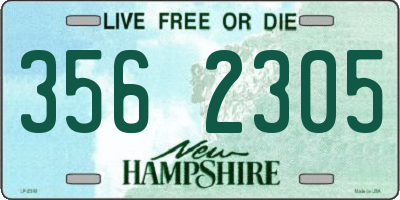 NH license plate 3562305