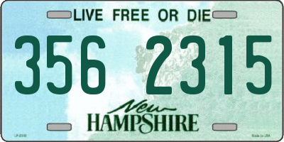 NH license plate 3562315