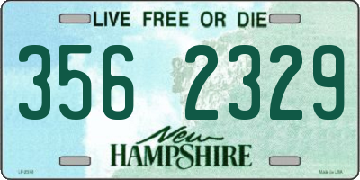 NH license plate 3562329
