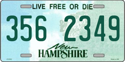 NH license plate 3562349