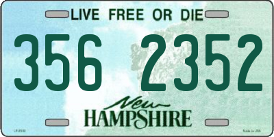 NH license plate 3562352