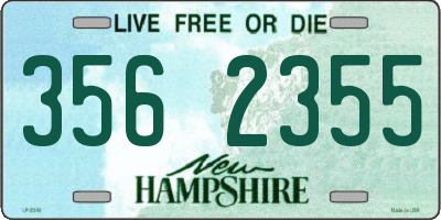 NH license plate 3562355