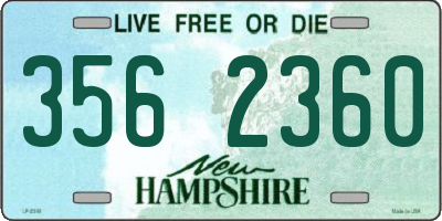 NH license plate 3562360