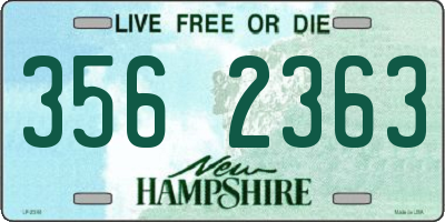 NH license plate 3562363