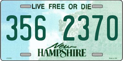 NH license plate 3562370