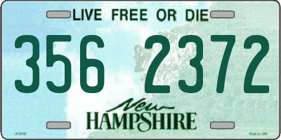 NH license plate 3562372