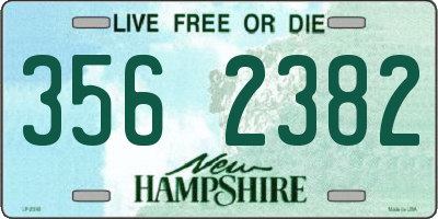 NH license plate 3562382
