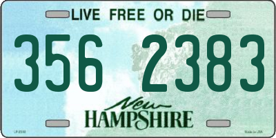 NH license plate 3562383
