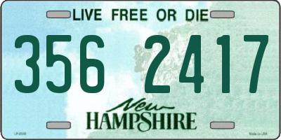 NH license plate 3562417
