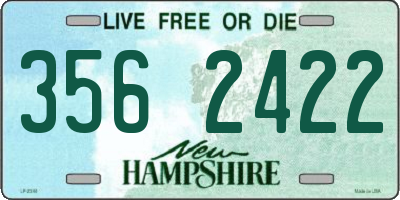 NH license plate 3562422