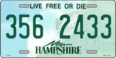 NH license plate 3562433