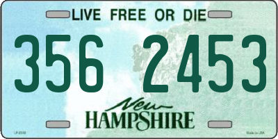 NH license plate 3562453