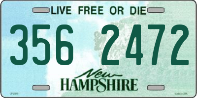 NH license plate 3562472