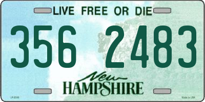 NH license plate 3562483