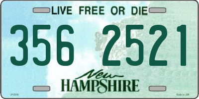 NH license plate 3562521
