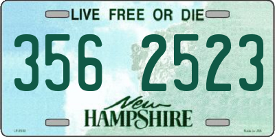 NH license plate 3562523