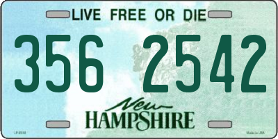 NH license plate 3562542