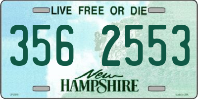 NH license plate 3562553