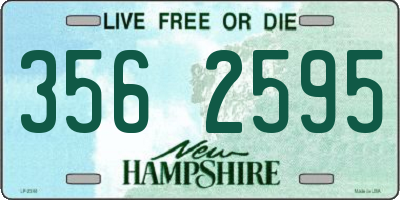 NH license plate 3562595