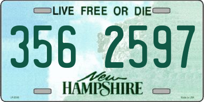 NH license plate 3562597