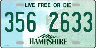 NH license plate 3562633