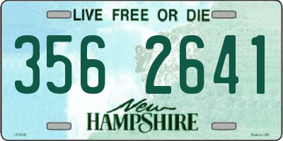 NH license plate 3562641