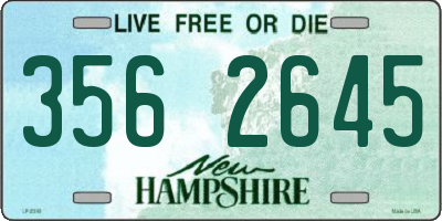 NH license plate 3562645