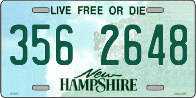 NH license plate 3562648