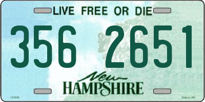 NH license plate 3562651