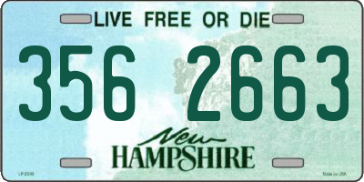 NH license plate 3562663