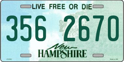 NH license plate 3562670