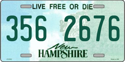 NH license plate 3562676